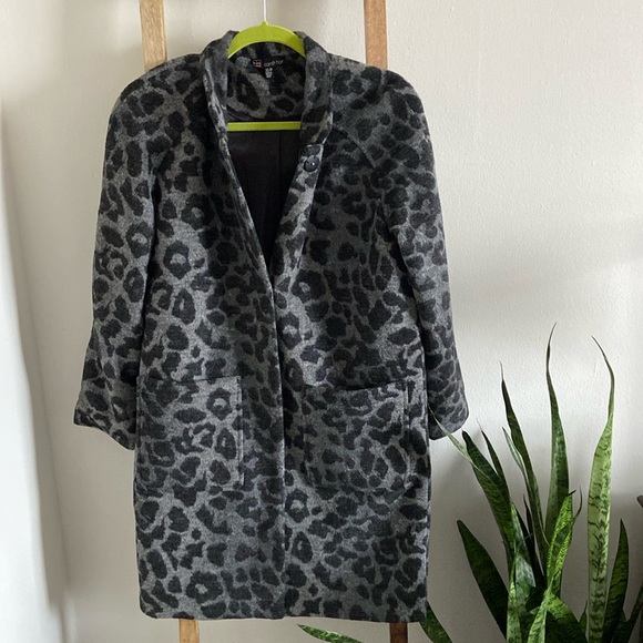 Wool Blend Leopard Jacket - Picture 2 of 5